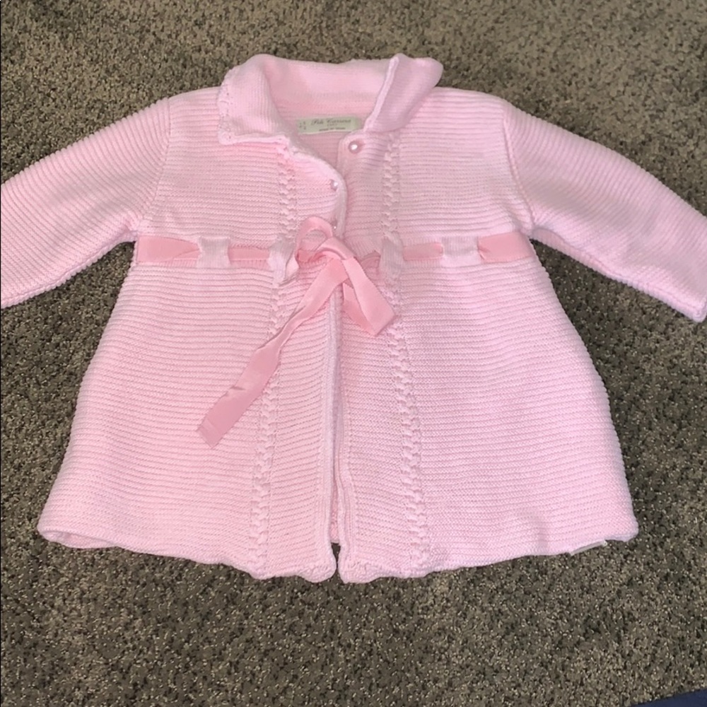 Pili Carrera pink knit coat 18 months
